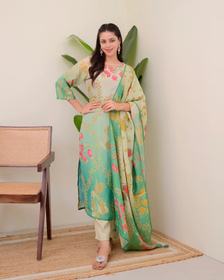 PEENGAX Women Kurti Pant Dupatta Set