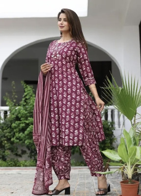 WILL BOTTOM Embroidered Kurta, Palazzo & Dupatta Set