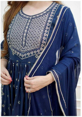 HouseOfCommon Women Kurti Pant Attached Dupatta Set