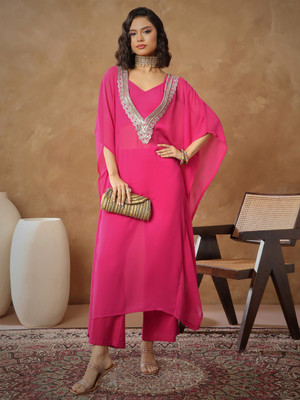 Shae By SASSAFRAS Embroidered Kurta, Trouser/Pant & Dupatta Set