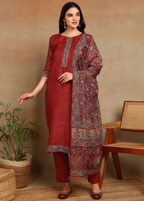 Sangria Printed Kurta, Trouser/Pant & Dupatta Set