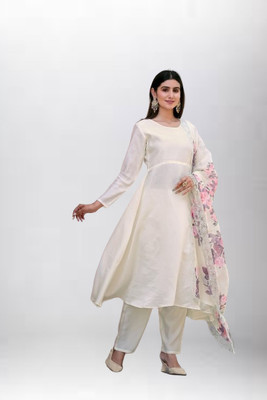 clothstory Floral Print Kurta, Trouser/Pant & Dupatta Set