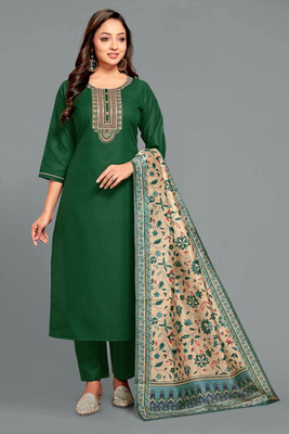ZURIIN Embroidered Kurta, Trouser/Pant & Dupatta Set