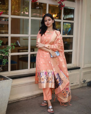 THEKILIHOUSE Floral Print Kurta, Palazzo & Dupatta Set