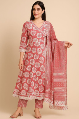 ROSHNI Floral Print Kurta, Trouser/Pant & Dupatta Set