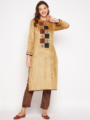 Zigo Embroidered Kurta, Palazzo & Dupatta Set
