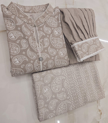 TEXTILEhub Printed Kurta, Salwar & Dupatta Set