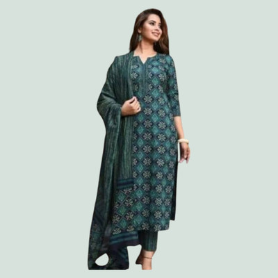 Yash Fashion Printed Kurta, Trouser/Pant & Dupatta Set