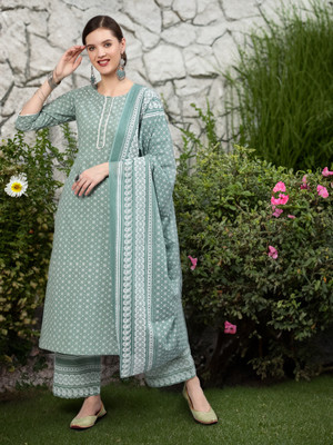Nayo Printed Kurta, Palazzo & Dupatta Set