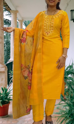 SAIRA NX Embroidered Kurta, Salwar & Dupatta Set