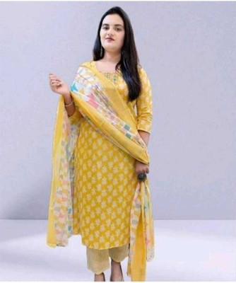 Ranawatintrend Floral Print Kurta, Trouser/Pant & Dupatta Set