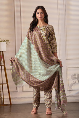 KALEE Floral Print Kurta, Trouser/Pant & Dupatta Set