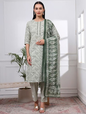 TANMANI Printed Kurta, Trouser/Pant & Dupatta Set