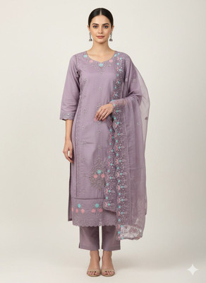 Rijak Creations Embroidered Kurta, Salwar & Dupatta Set