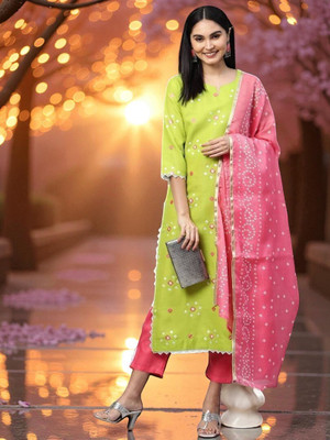 ORRIYA Embellished Kurta, Trouser/Pant & Dupatta Set