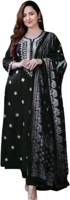 uddeshy textiles Embroidered Kurta, Trouser/Pant & Dupatta Set