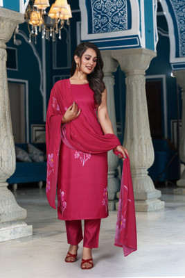Dokhona Woven Kurta, Trouser/Pant & Dupatta Set