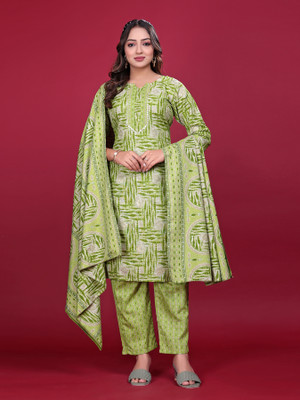 ARAHAMFASHION Printed Kurta, Trouser/Pant & Dupatta Set