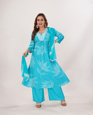 ROSHNI Embroidered Kurta, Trouser/Pant & Dupatta Set
