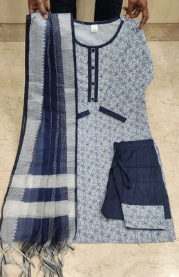 ALISHA CREATIONS Floral Print Kurta, Trouser/Pant & Dupatta Set