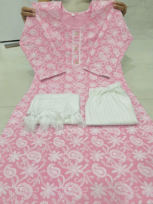 BALDAR COLLECTION Floral Print Kurta, Trouser/Pant & Dupatta Set