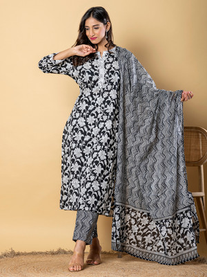 Readiprint Printed Kurta, Palazzo & Dupatta Set