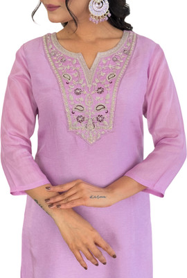 FancyFits Embroidered Kurta, Trouser/Pant & Dupatta Set