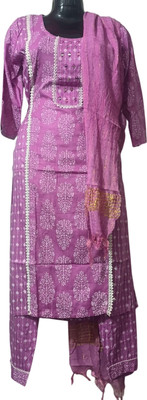 RNG LTD Printed Kurta, Palazzo & Dupatta Set