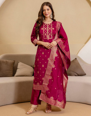 Skylee Printed Kurta, Salwar & Dupatta Set