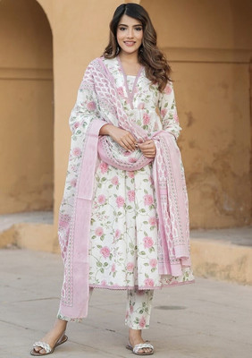 Tylissa Solid Kurta, Trouser/Pant & Dupatta Set