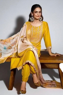 Ayesha Fashion Embroidered Kurta, Trouser/Pant & Dupatta Set