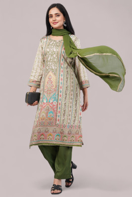 Eelika Floral Print Kurta, Trouser/Pant & Dupatta Set