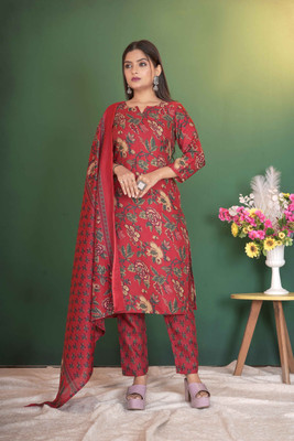 Sitara Setu Floral Print Kurta, Trouser/Pant & Dupatta Set