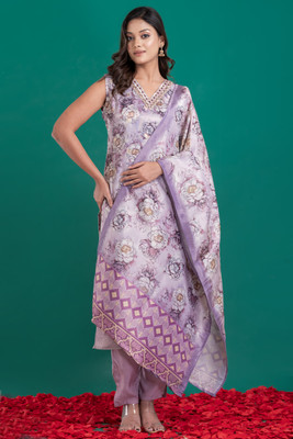 ruh Printed Kurta, Trouser/Pant & Dupatta Set