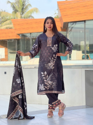bindudi Printed Kurta, Trouser/Pant & Dupatta Set