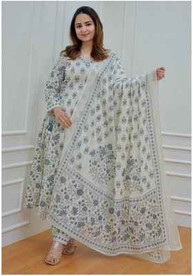 SHREE SHYAM TEXTILE Floral Print Kurta, Trouser/Pant & Dupatta Set