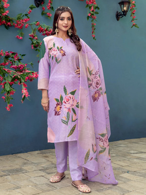 SPAREN CREATION Floral Print Kurta, Trouser/Pant & Dupatta Set
