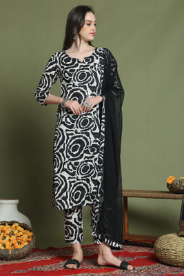 RolyPoly Printed Kurta, Trouser/Pant & Dupatta Set