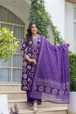 KOMAL ENTERPRISES Floral Print Kurta, Trouser/Pant & Dupatta Set