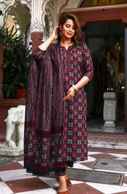 Shandhya Printed Kurta, Trouser/Pant & Dupatta Set