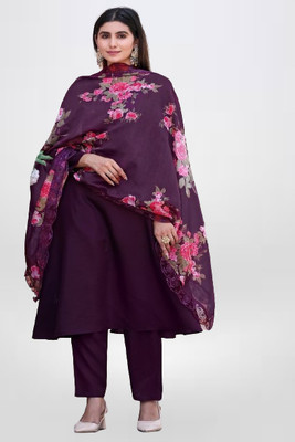 MK TEXARC Floral Print Kurta, Trouser/Pant & Dupatta Set