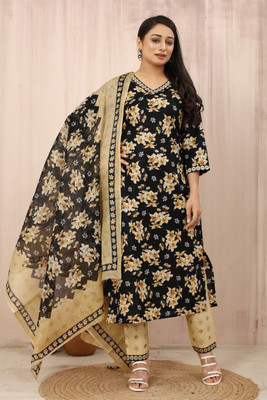 FADIFY FASHION Embroidered Kurta, Trouser/Pant & Dupatta Set