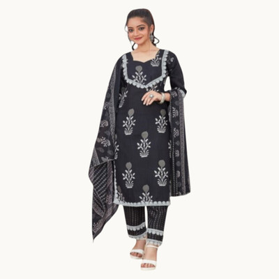 Yash Fashion Printed Kurta, Trouser/Pant & Dupatta Set