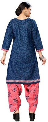 Wonder Weave Floral Print Kurta, Salwar & Dupatta Set