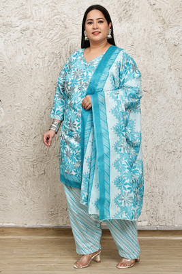 VihaanExim Printed Kurta, Patiala & Dupatta Set
