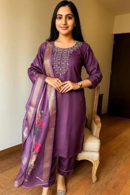 ROZRI Embroidered Kurta, Trouser/Pant & Dupatta Set