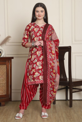 RolyPoly Printed Kurta, Patiala & Dupatta Set