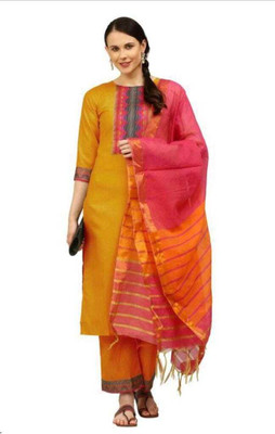 CreationRajvi Printed Kurta, Palazzo & Dupatta Set