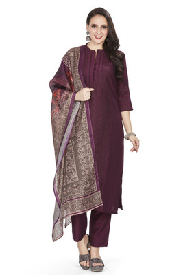 Nioni Embroidered Kurta, Trouser/Pant & Dupatta Set