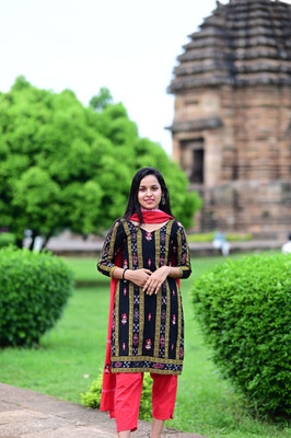 blimzone Self Design Kurta, Salwar & Dupatta Set